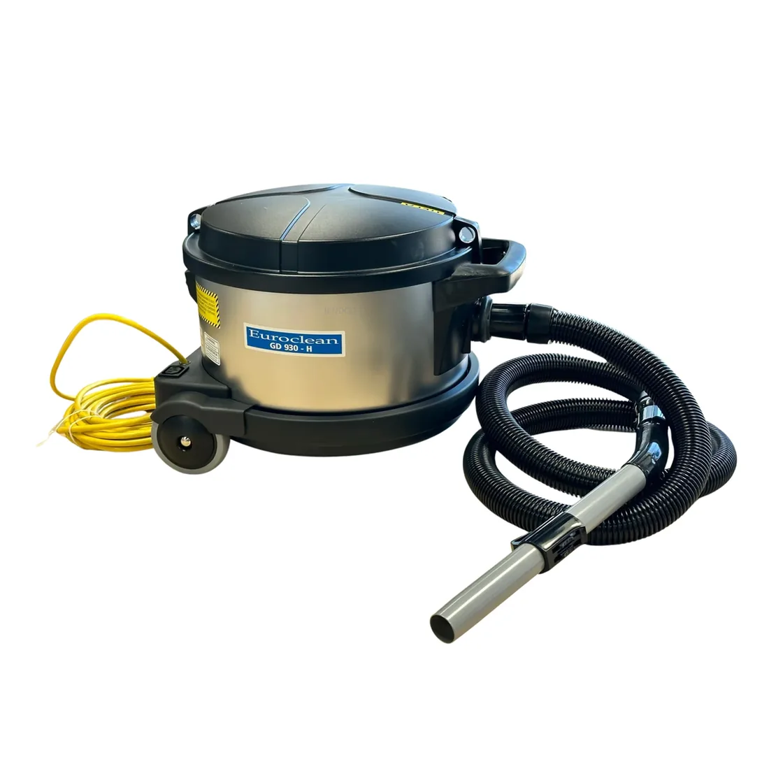 Nilfisk GD930 PRO HEPA commercial canister vacuum with hose and wand